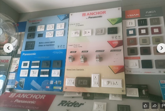 Anchor by Panasonic Roma Switch Display Board